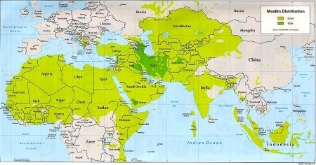 Mappa sciiti-sunniti