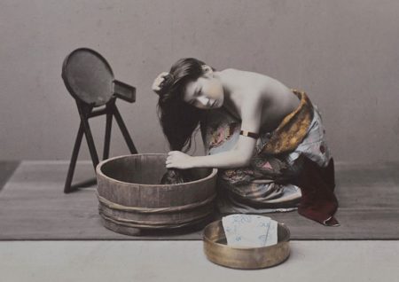Donna che si lava i capelli, 1890 circa
