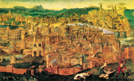 Il sacco di Roma del 1527, dipinto da Pieter Brueghel, il Vecchio