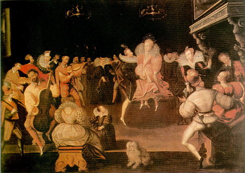 Robert Dudley  Queen Elizabeth Dancing Volta dipinto del 1580